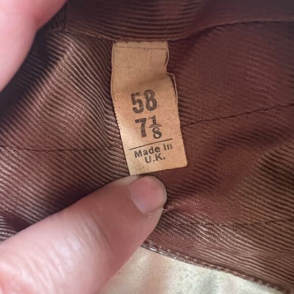 Vintage Dunn & Co Hand Woven Flat Cap Hat Size 7 1/8 - Picture 6 of 7